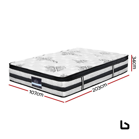 Bf mattress - premier thick plush euro top pocket spring