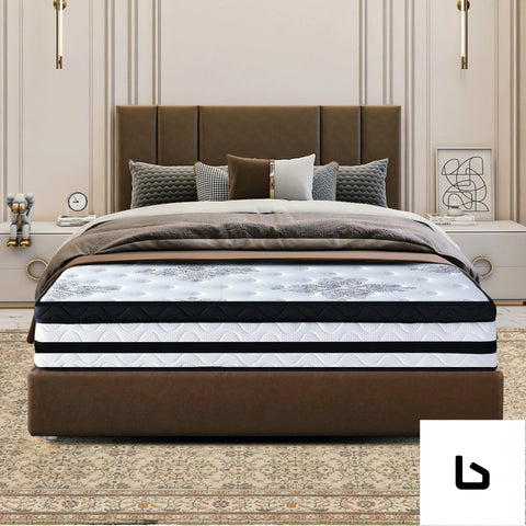 Bf queen mattress bed size euro top 5 zone spring foam 34cm