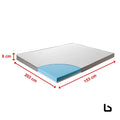 Bf queen memory foam mattress topper cooling gel infused