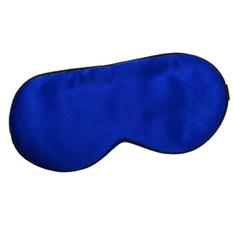 100 silk sleep eye mask for women men royal blue - home &