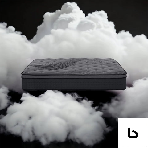 Black bamboo thick plush euro top mattress