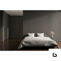 BOWIE Novara Charcoal Velvet Fabric Bed Frame (Australian