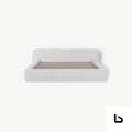 BOWIE Vegas Ivory Fabric Bed Frame (Australian Made) BED