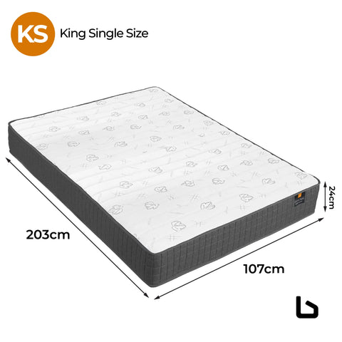 Boxed comfort pocket spring mattress king single