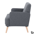 Brianna 2 seater sofa fabric uplholstered lounge couch