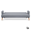 Brianna 3 seater sofa bed fabric uplholstered lounge couch