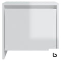 Cara bedside table - gloss white - tables
