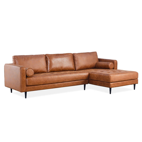 Chelsea 2 seater sofa fabric lounge couch with rhf chaise