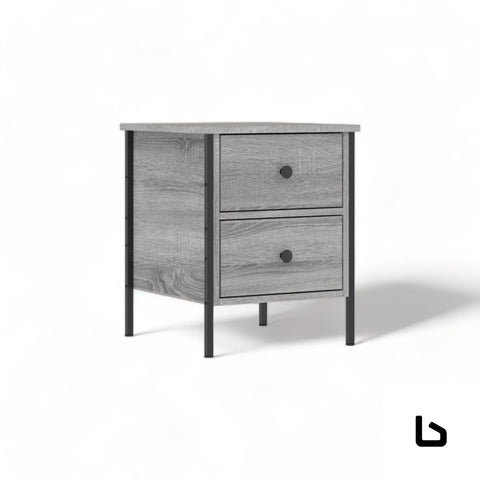 Clare bedside table - grey - tables