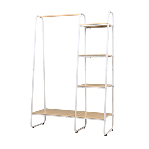 Closet storage rack clothes hanger shelf garment rail stand