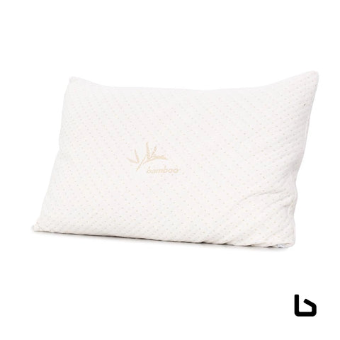 Comfort bamboo memory x 2 foam pillows