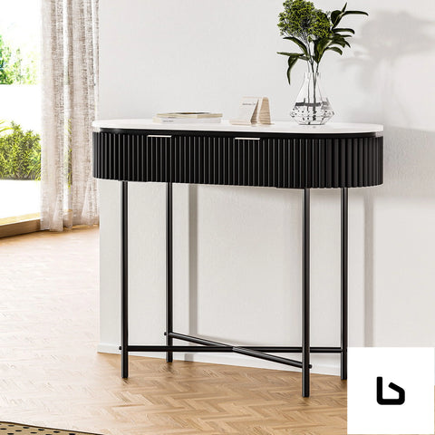Console table 2 drawers 100cm - furniture > living room