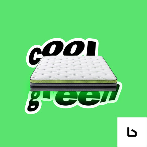 Cool green pocket spring euro top 30cm 7 zone mattress
