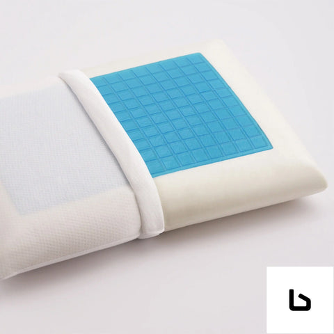 Cooling gel top curved or flat with cover pillow - pillows