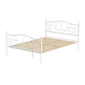Bf bed frame metal base double size platform foundation