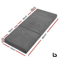 Bedding foldable mattress folding foam bed mat single grey