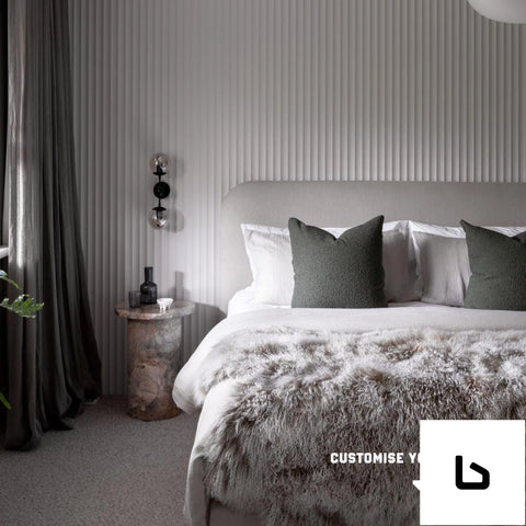 DUKE Orlando Sorbet Boucle Fabric Bed Frame (Australian