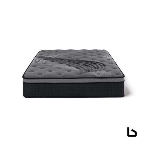 Euro top king single bamboo black mattress - bed frame