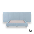 FELUXE Glamour Sapphire Velvet Fabric Bed Frame (Australian