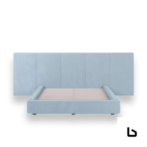 FELUXE Steel Boucle Fabric Bed Frame (Australian Made) BED
