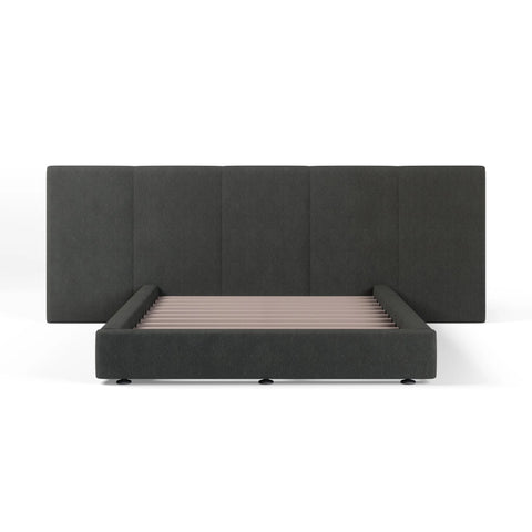 FELUXE Steel Boucle Fabric Bed Frame (Australian Made) BED