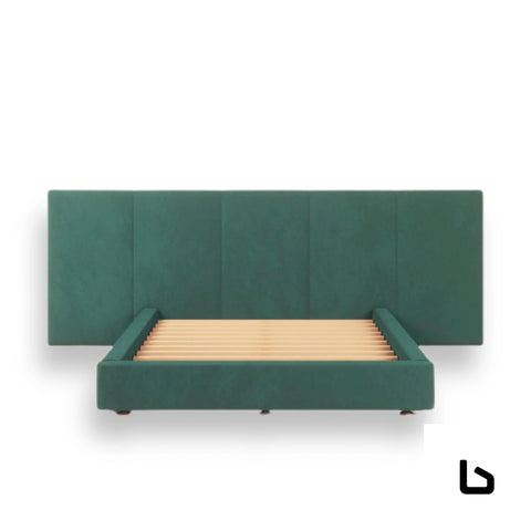 FELUXE Umber Boucle Fabric Bed Frame (Australian Made) BED