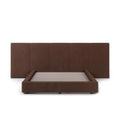 FELUXE Velvet Plush Chocolate Fabric Bed Frame (Australian Made) Bed Frame Bedroom Factory 