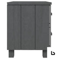 Gai charcoal wood bedside table - tables