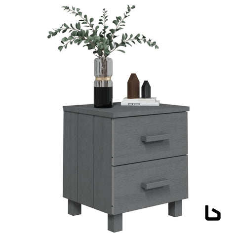 Gai charcoal wood bedside table - tables