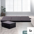 Gominimo 3 fold folding mattress single dark grey