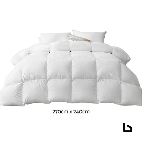 Bedding super king 500gsm goose down feather quilt - home &