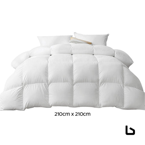 Bedding queen size 700gsm goose down feather quilt - home &