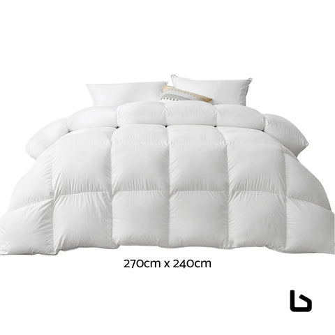 Bedding super king 700gsm goose down feather quilt - home &