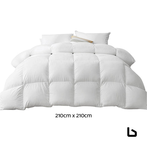 Bedding queen size 500gsm goose down feather quilt - home &