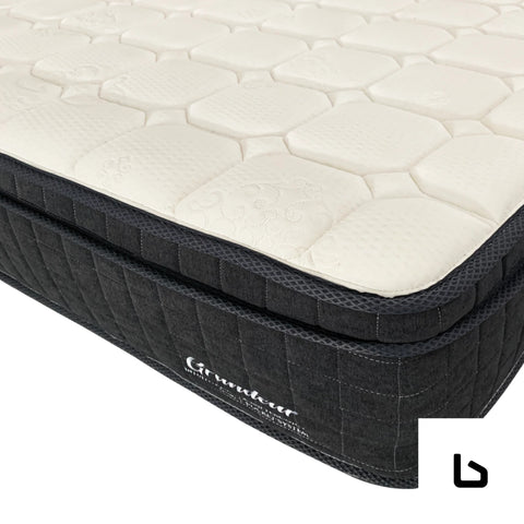Grandeur king single mattress latex foam 7 zone pocket