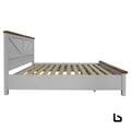 Grandy bed frame king size timber mattress base