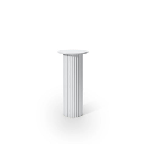 GRIFFIN Panelled White Pillar Table (Australian Made)
