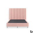 HARPER Glamour Blossum Velvet Fabric Bed Frame (Australian