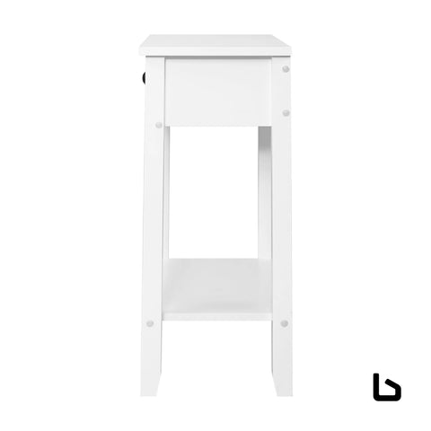 Bedside tables drawer side table nightstand white storage