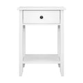 Bedside tables drawer side table nightstand white storage