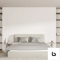 HERO Orlando White Boucle Fabric Bed Frame (Australian Made)