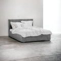 Nicki charcoal velvet fabric 4 drawers bed frame