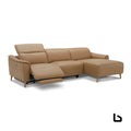 Inala 2 seater genuine leather sofa lounge electric powered