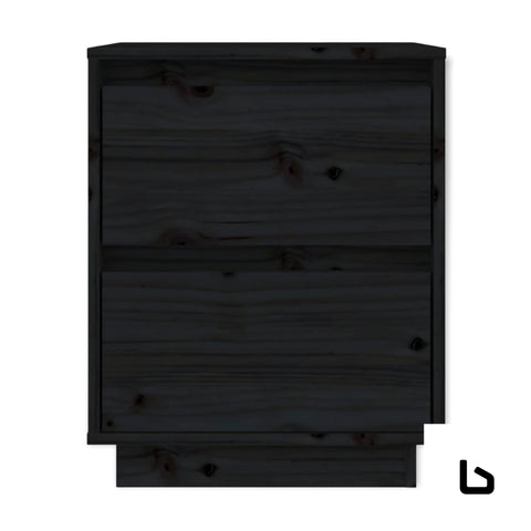 JAZI BEDSIDE - Black - Bedside table