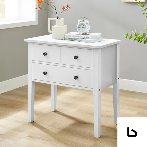 Sven bedside table night stand - white - furniture > bedroom