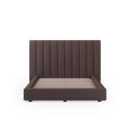KASPEN Chocolate Velvet Plush Fabric Bed Frame (Australian