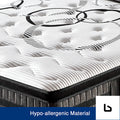 King mattress in gel memory foam pocket coil medium firm