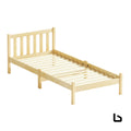 Laura natural wooden bed frame