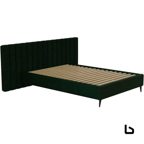 LEXIA Bed Frame (Wide Bed Head) Green Bed Frame Bedroom Factory 