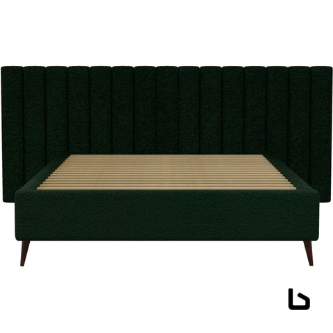 LEXIA Bed Frame (Wide Bed Head) Green Bed Frame Bedroom Factory 